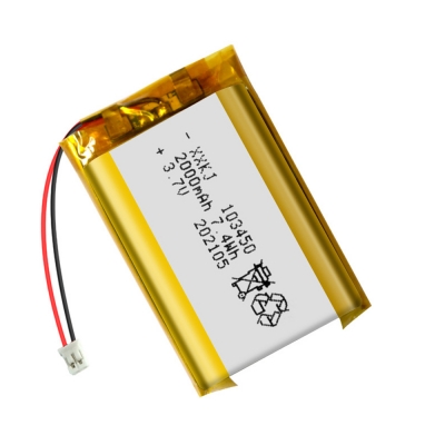 Quality wholesale 103450 Li-ion Polymer Battery 3.7v 2000mah 103450 battery